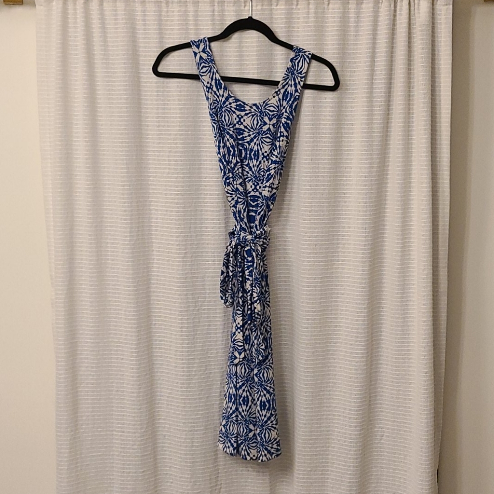Blue and white Leota sundress